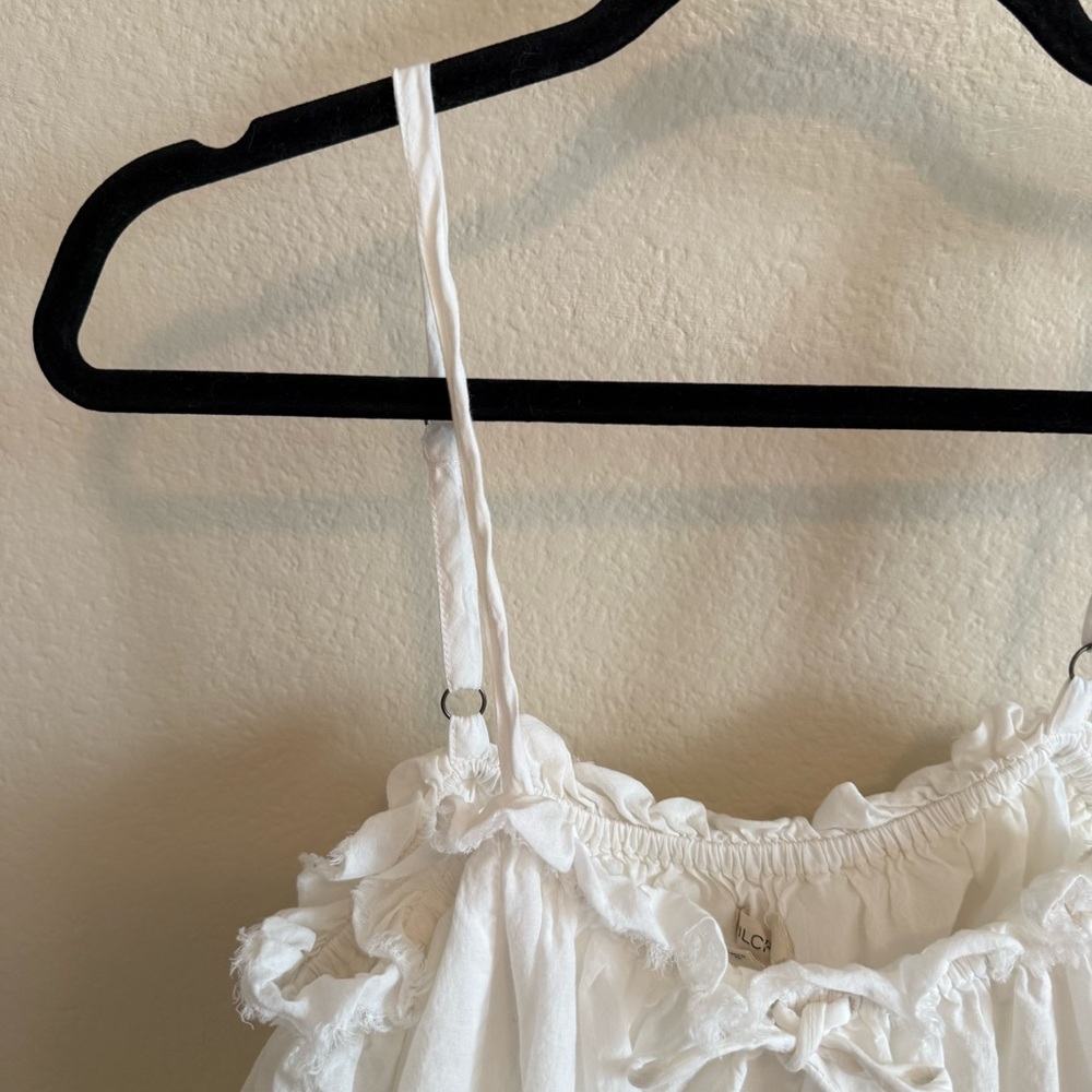 Pilcro Elegant White Ruffled Chemise - Picture 6 of 11